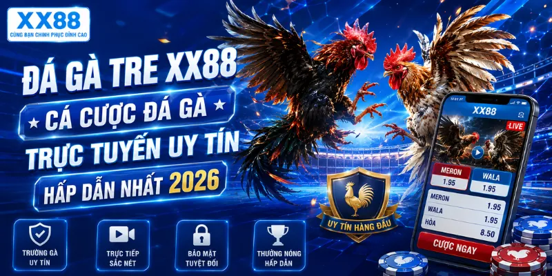 Đá gà tre XX88 – Cá cược đá gà trực tuyến uy tín hấp dẫn nhất 2026