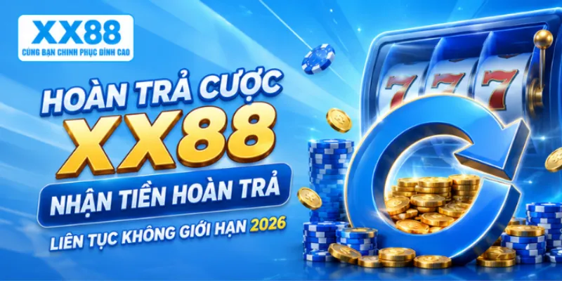 Hoàn trả cược XX88 – Nhận tiền hoàn trả liên tục không giới hạn 2026